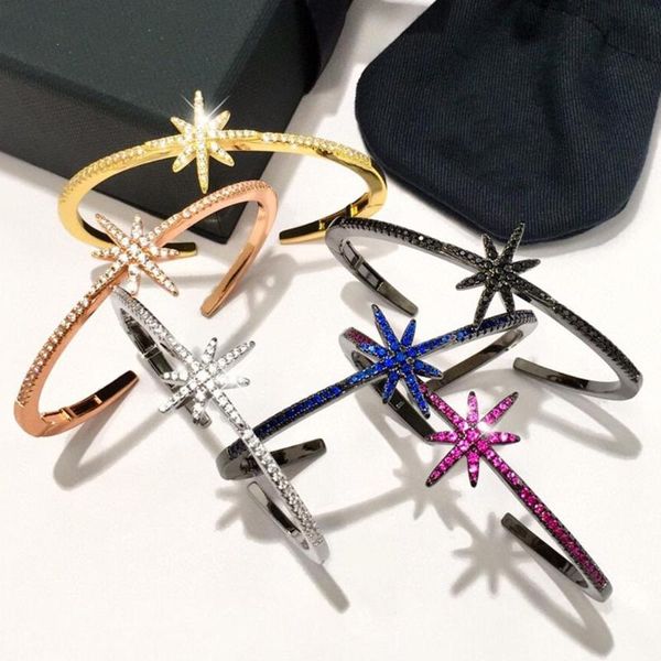 2020 new high fashion rose gold silver color star bracelet luxury design for women crystal bangle party wedding fine jewelry, Black
2020 new high fashion rose gold silver color star bracelet luxury design for women crystal bangle party wedding fine jewelry, Black