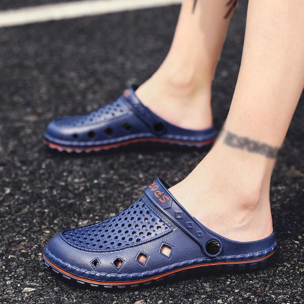 2020 men slippers summer hole rubber shoes men flat sandals slippers mens wild summer breathable one-legged casual shoes #4.21, Black
2020 men slippers summer hole rubber shoes men flat sandals slippers mens wild summer breathable one-legged casual shoes #4.21, Black