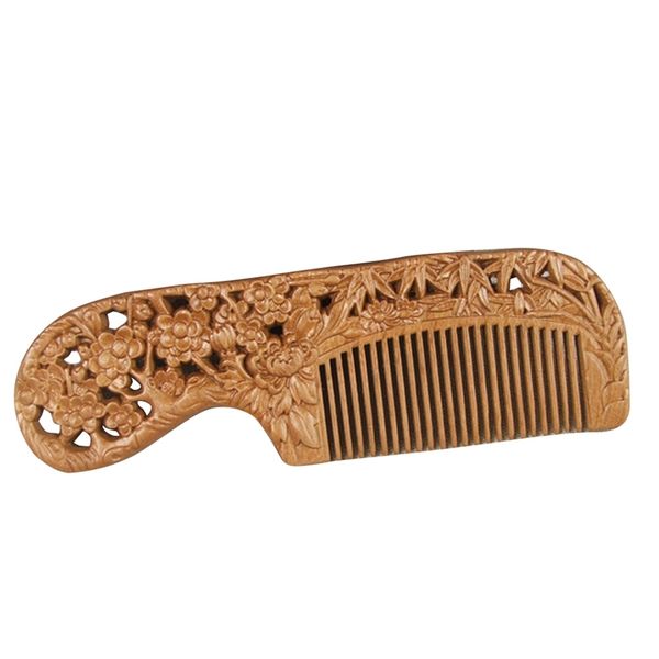 Handmade Comb Plum Blossoms Orchid Bamboo Chrysanthemum Carving Natural Peach Wood Comb Hair Brush Gift Beauty Accessories
Handmade Comb Plum Blossoms Orchid Bamboo Chrysanthemum Carving Natural Peach Wood Comb Hair Brush Gift Beauty Accessories