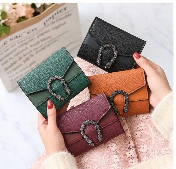 europe and the united states solid color wine god ladies wallet female short section three fold small wallet female purse card bag, Red;black
europe and the united states solid color wine god ladies wallet female short section three fold small wallet female purse card bag, Red;black