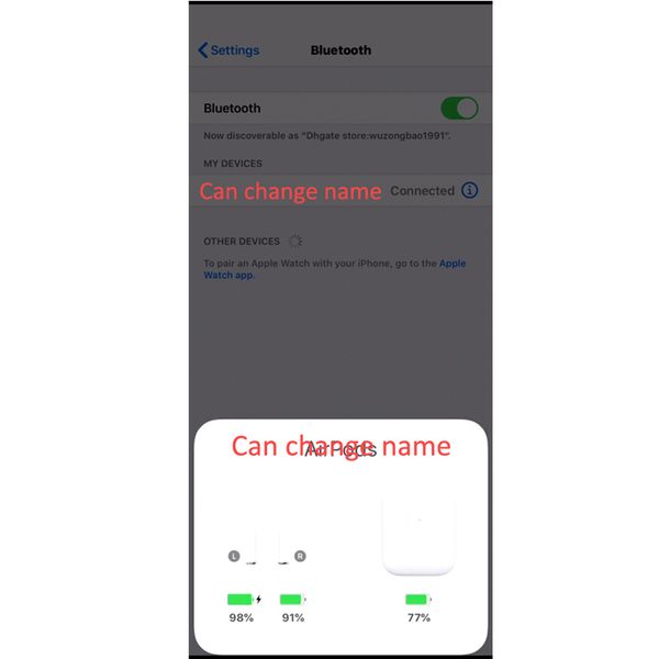Can change name h1 chip wirele earphone generation 2 bluetooth headphone auto paring earbud with pop up window for iphone am ung
Can change name h1 chip wirele earphone generation 2 bluetooth headphone auto paring earbud with pop up window for iphone am ung