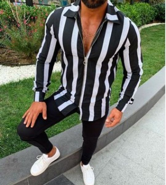 litthing 2019 new mens casual shirt slim fit men's casual striped shirt long sleeve formal dress shirts men male clothing camisa, White;black
litthing 2019 new mens casual shirt slim fit men's casual striped shirt long sleeve formal dress shirts men male clothing camisa, White;black
