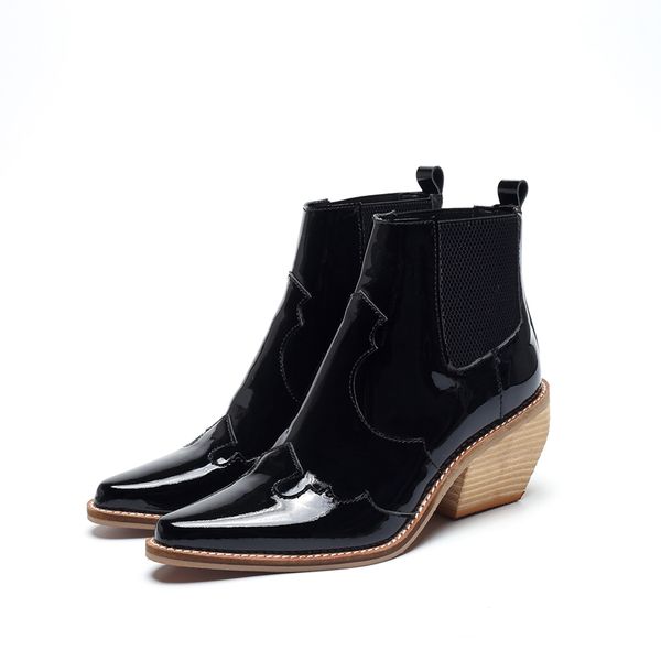 boots agodor genuine leather women pointed toe wedges shoes autumn winter short ladies western ankle for, Black
boots agodor genuine leather women pointed toe wedges shoes autumn winter short ladies western ankle for, Black