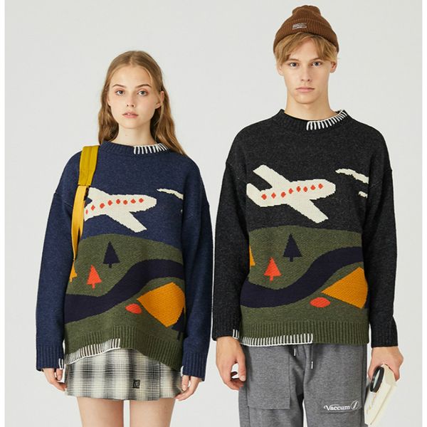 merry pretty women man cartoon embroidery knitted sweaters harajuku pullover winter o-neck korean style jumper couple sweater, White;black
merry pretty women man cartoon embroidery knitted sweaters harajuku pullover winter o-neck korean style jumper couple sweater, White;black