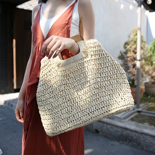2019 bohemian straw bags for women large capacity beach handbags summer vintage rattan bag handmade kintted shoulder bags
2019 bohemian straw bags for women large capacity beach handbags summer vintage rattan bag handmade kintted shoulder bags