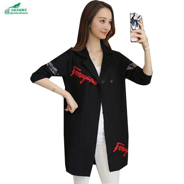 okxgnz spring women clothing 2019 korea new fashion big yards leisure coat knitting cardigan medium long suit coat qq113 sh190929, White;black
okxgnz spring women clothing 2019 korea new fashion big yards leisure coat knitting cardigan medium long suit coat qq113 sh190929, White;black