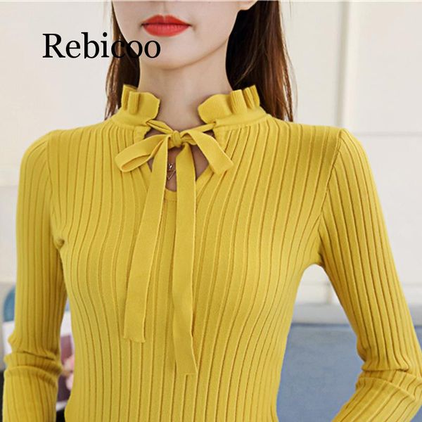2019 new fashion slim knitted sweater female long sleeve autumn sweater womens pullovers sweaters winter women, White;black
2019 new fashion slim knitted sweater female long sleeve autumn sweater womens pullovers sweaters winter women, White;black