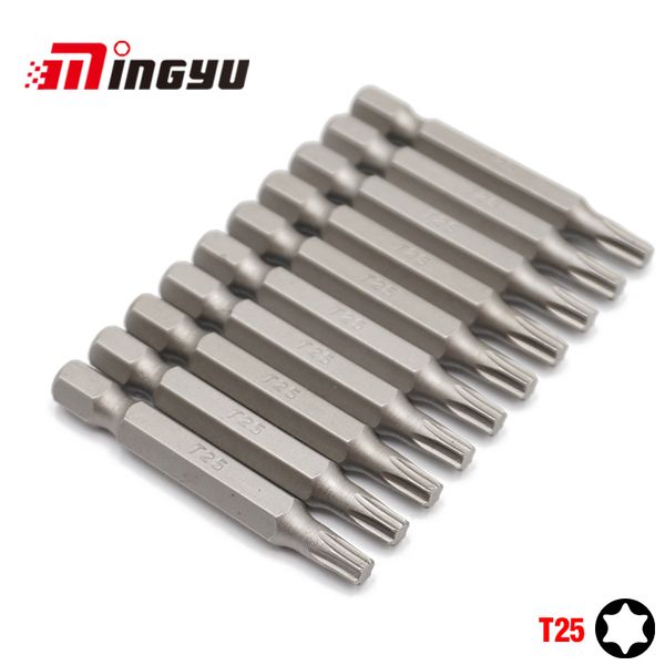 10pcs 1/4" 50mm torx t25 screwdriver bit set tools repair screwdrivers kit hex shank drill bit for power household hand tools
10pcs 1/4" 50mm torx t25 screwdriver bit set tools repair screwdrivers kit hex shank drill bit for power household hand tools