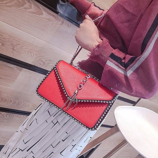 women's shoulder bag slant span bag small 2020 spring new rivet korean chain fashion small square
women's shoulder bag slant span bag small 2020 spring new rivet korean chain fashion small square