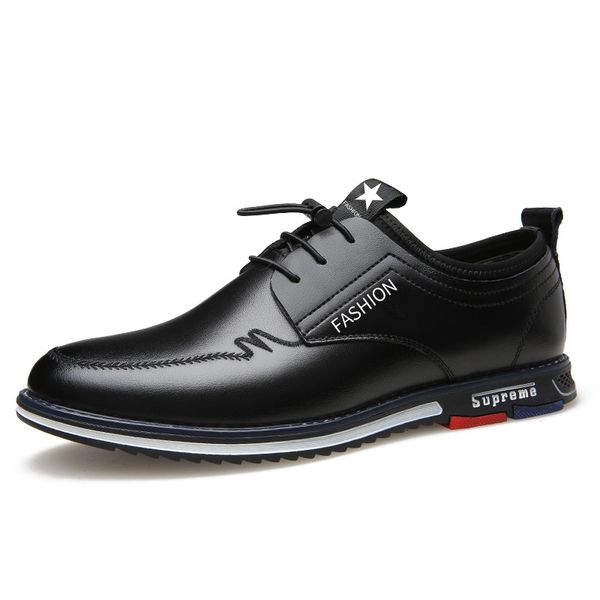 men dress shoes genuine leather man oxford shoes lace up men casual moccasins comfortable fashion office footwear loafers male, Black
men dress shoes genuine leather man oxford shoes lace up men casual moccasins comfortable fashion office footwear loafers male, Black