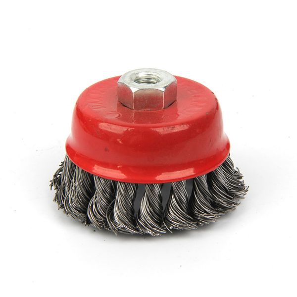 rotary angle grinder brush red durable strong rust clean metal twist knot flat cup steel wire wheel edge blending quick
rotary angle grinder brush red durable strong rust clean metal twist knot flat cup steel wire wheel edge blending quick