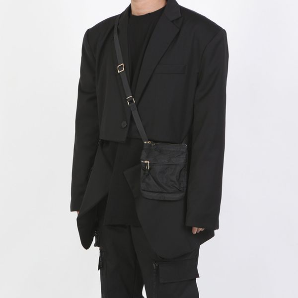 male japan korea streetwear vintage blazer coat outerwear men invisible zipper split casual suit jacket, White;black
male japan korea streetwear vintage blazer coat outerwear men invisible zipper split casual suit jacket, White;black