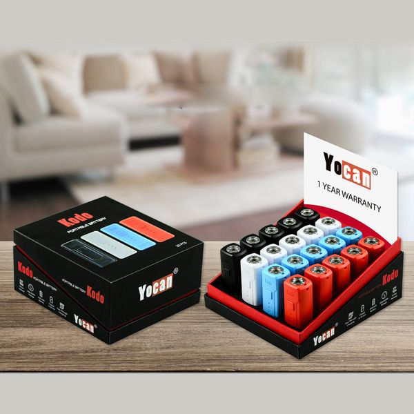 Original Yocan Kodo Box Mod Built-in 400mah Battery Preheat VV Vape Mods For 510 Thread Atomizer Cartridges 20pcs box
Original Yocan Kodo Box Mod Built-in 400mah Battery Preheat VV Vape Mods For 510 Thread Atomizer Cartridges 20pcs box