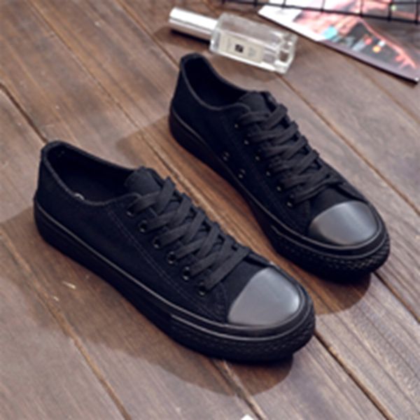 2019 summer new fashion wild canvas shoes women's shoes trend casual retro flat non-slip, Black
2019 summer new fashion wild canvas shoes women's shoes trend casual retro flat non-slip, Black