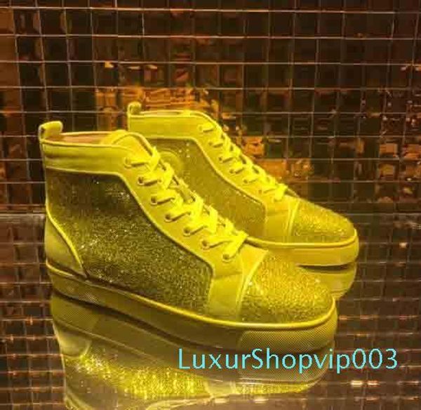 with rhinestone mens women casual shoes red bottom multi color high flats sneaker fashion designer summer autum shoes, Black
with rhinestone mens women casual shoes red bottom multi color high flats sneaker fashion designer summer autum shoes, Black