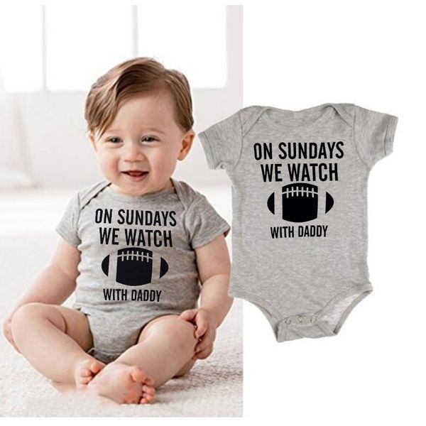 2020 newborn baby boys girls cotton on sundays we watch baseball with daddy letters printed bodysuit jumpsuit, White
2020 newborn baby boys girls cotton on sundays we watch baseball with daddy letters printed bodysuit jumpsuit, White