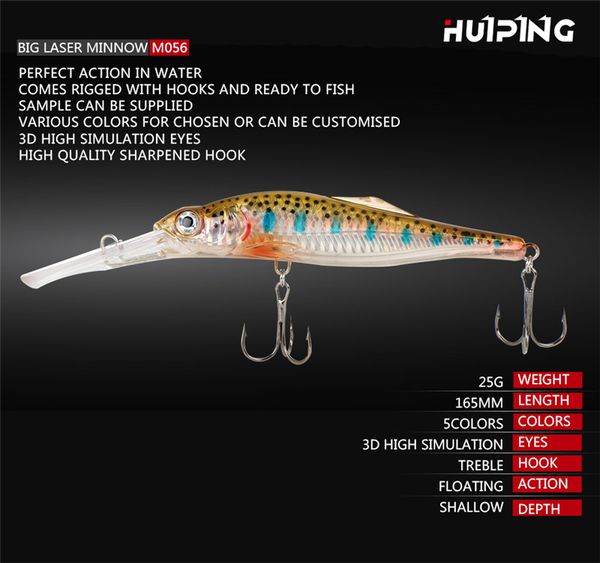 new 3d lifelike fish pencil laser jerkbaits 25g 16.5cm 3d eyes shallow diving wobbler minnow baits long-lip lure
new 3d lifelike fish pencil laser jerkbaits 25g 16.5cm 3d eyes shallow diving wobbler minnow baits long-lip lure
