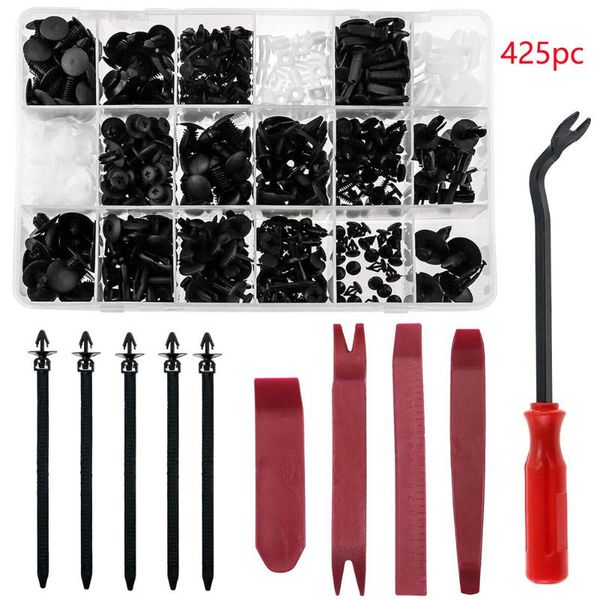 425pcs car body universal trim clips set screw cover auto assortment bumper snap rivets interior remover panel push retainers
425pcs car body universal trim clips set screw cover auto assortment bumper snap rivets interior remover panel push retainers