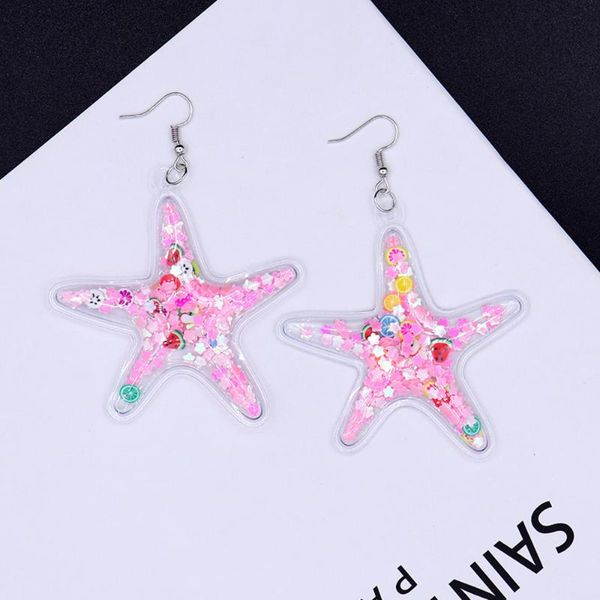 cute cartoon starfish transparent dangle drop earrings romantic harajuku quicksand earrings for woman girl sweet party jewelry, Silver
cute cartoon starfish transparent dangle drop earrings romantic harajuku quicksand earrings for woman girl sweet party jewelry, Silver