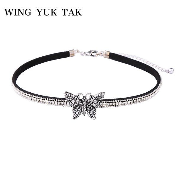 wing yuk tak shining crystal butterfly choker necklace for women charm handmade jewelry insect necklace accessories, Golden;silver
wing yuk tak shining crystal butterfly choker necklace for women charm handmade jewelry insect necklace accessories, Golden;silver