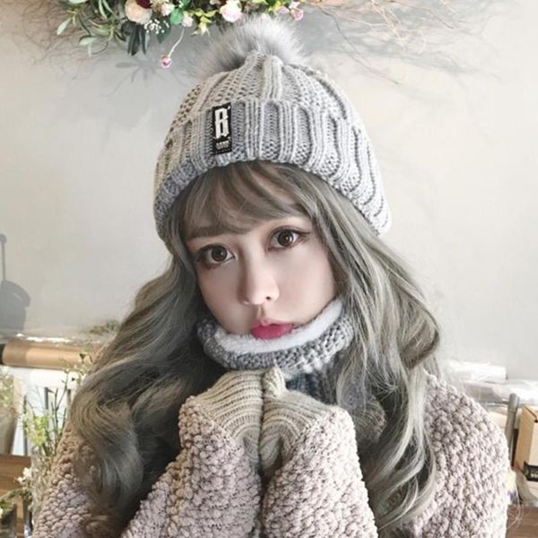 soft warm knitted hat with scarf winter warm ladies hat & scarf stretch hats for women girls two piece set ear protection, Blue;gray
soft warm knitted hat with scarf winter warm ladies hat & scarf stretch hats for women girls two piece set ear protection, Blue;gray