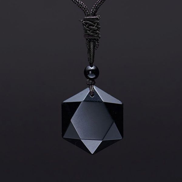 simple energy crystal fabala vintage obsidian lucky gifts necklace jewelry, Silver
simple energy crystal fabala vintage obsidian lucky gifts necklace jewelry, Silver