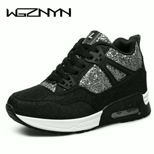 dress shoes wgznyn women hidden increasing breathable casual spring autumn ankle boots heels woman sneakers w605, Black
dress shoes wgznyn women hidden increasing breathable casual spring autumn ankle boots heels woman sneakers w605, Black