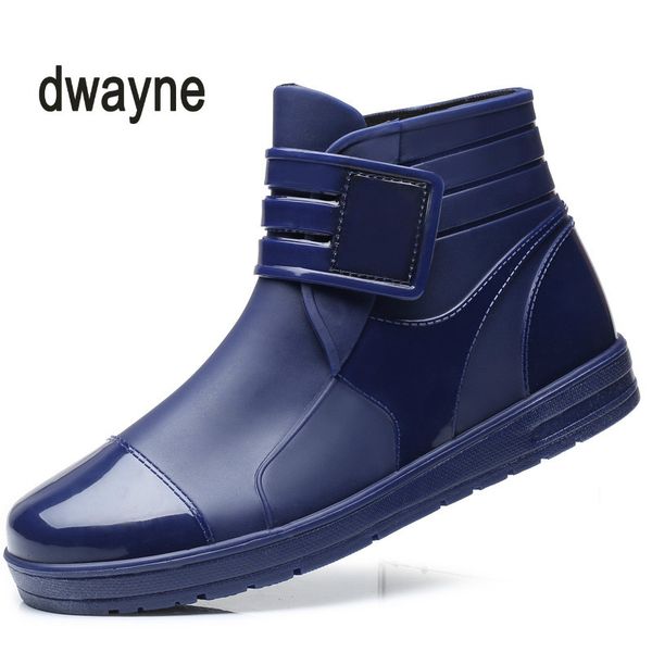 2019 fashion pvc waterproof rain boots waterproof flat with shoes men rain water rubber ankle boots buckle botas huj89, Black
2019 fashion pvc waterproof rain boots waterproof flat with shoes men rain water rubber ankle boots buckle botas huj89, Black