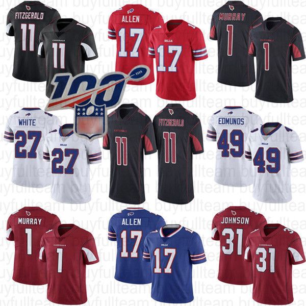 17 josh allen tre'davious white tremaine edmunds buffalo mens bill 1 kyler murray 11 larry fitzgerald arizona david johnson cardinal je, Black;red
17 josh allen tre'davious white tremaine edmunds buffalo mens bill 1 kyler murray 11 larry fitzgerald arizona david johnson cardinal je, Black;red