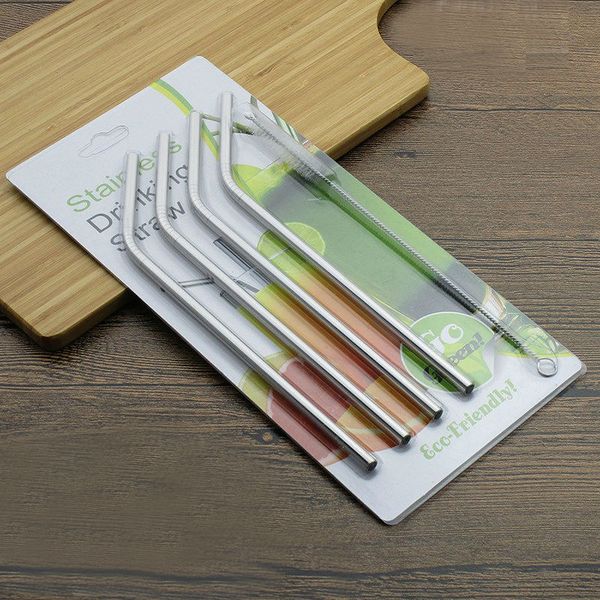 4pcs/pack stainless steel straw with cleaner brush bend straight drinking straw kitchen bar party accessories
4pcs/pack stainless steel straw with cleaner brush bend straight drinking straw kitchen bar party accessories