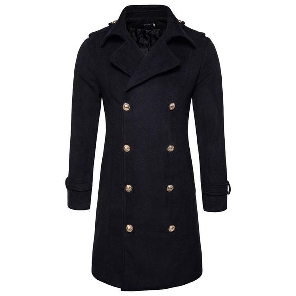 blends coats long winter coat thick warm fashion jackets slim fit mens double breasted, Black
blends coats long winter coat thick warm fashion jackets slim fit mens double breasted, Black