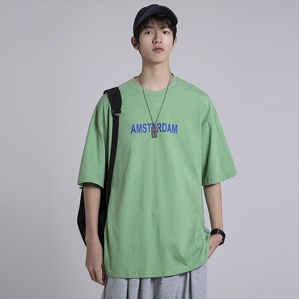 langding men's short-sleeved t-shirt men's fashion brand personalized pure cotton loose couple wear ins super summer, White
langding men's short-sleeved t-shirt men's fashion brand personalized pure cotton loose couple wear ins super summer, White
