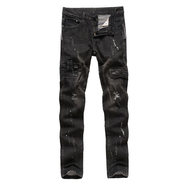 mens biker jeans 2020 new trendy skinny jeans vintage washed black denim pants distressed jeans street style, Blue
mens biker jeans 2020 new trendy skinny jeans vintage washed black denim pants distressed jeans street style, Blue