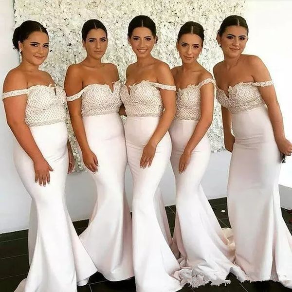 mermaid bridesmaids dresses off the shoulder neck illusion country satin long sleeves white lace applique off shoulder wedding guest gowns, White;pink
mermaid bridesmaids dresses off the shoulder neck illusion country satin long sleeves white lace applique off shoulder wedding guest gowns, White;pink