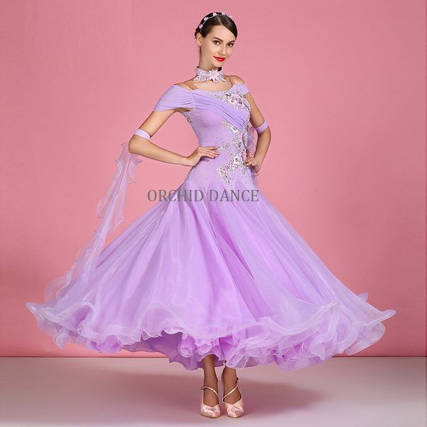 lavender international standard ballroom dance dresses competition women, Black;red
lavender international standard ballroom dance dresses competition women, Black;red