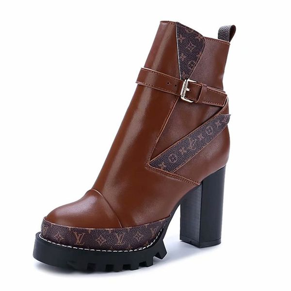european station autumn and winter super high-heeled platform thick with ankle boots female breathable round head belt buckle martin boots, Black
european station autumn and winter super high-heeled platform thick with ankle boots female breathable round head belt buckle martin boots, Black