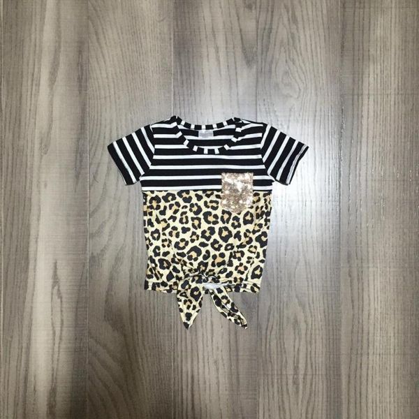 baby girls spring and summer clothes girls short sleeve t-shirt stripe leopard shirts with sequins pocket cotton top, White
baby girls spring and summer clothes girls short sleeve t-shirt stripe leopard shirts with sequins pocket cotton top, White
