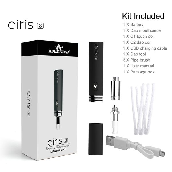 Оригинал Airis 8 комплектов Airistech Dab Dip Vape Wax Испаритель Pen В.В. 420mAh батарея Электронный нектара коллектор
Оригинал Airis 8 комплектов Airistech Dab Dip Vape Wax Испаритель Pen В.В. 420mAh батарея Электронный нектара коллектор