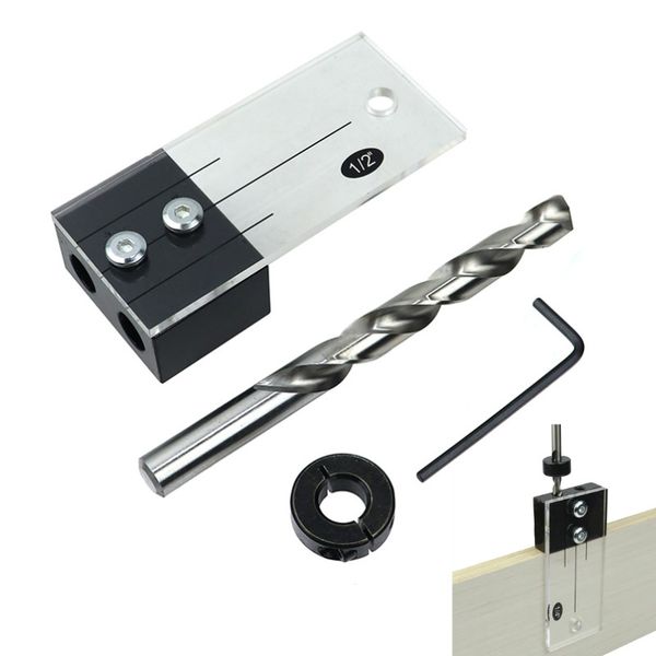 1/2'' 3/8'' 1/4'' dowel drilling jig kit pocket hole jig acrylic faces drill guide hole locator diy woodworkin
1/2'' 3/8'' 1/4'' dowel drilling jig kit pocket hole jig acrylic faces drill guide hole locator diy woodworkin