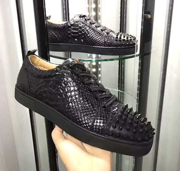 designer black genuine leather low shoes man women's sneaker flat red bottom no limit sneakers fashion italy dress shoes
designer black genuine leather low shoes man women's sneaker flat red bottom no limit sneakers fashion italy dress shoes