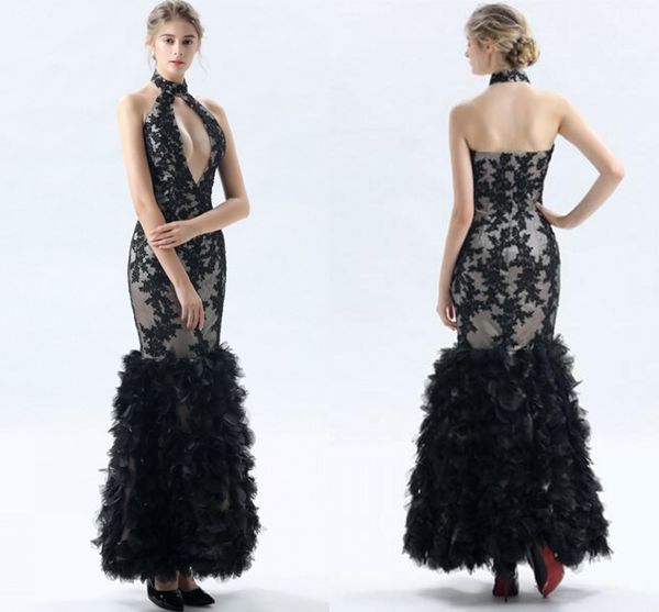 mermaid black lace evening dresses keyhole neck backless flouncing ruffles prom party gowns arabic women pageant gowns
mermaid black lace evening dresses keyhole neck backless flouncing ruffles prom party gowns arabic women pageant gowns