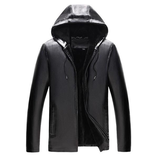 new winter leather jacket men casual warm coats thicken hooded men leather jackets coats jaqueta masculino inverno, Black
new winter leather jacket men casual warm coats thicken hooded men leather jackets coats jaqueta masculino inverno, Black