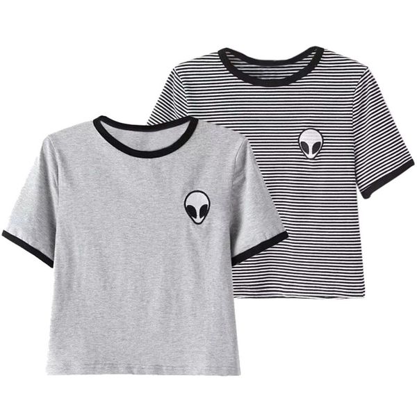 fashion 3d print aliens crop short sleeve t shirt women teenagers t-shirts women summer shirt, White
fashion 3d print aliens crop short sleeve t shirt women teenagers t-shirts women summer shirt, White