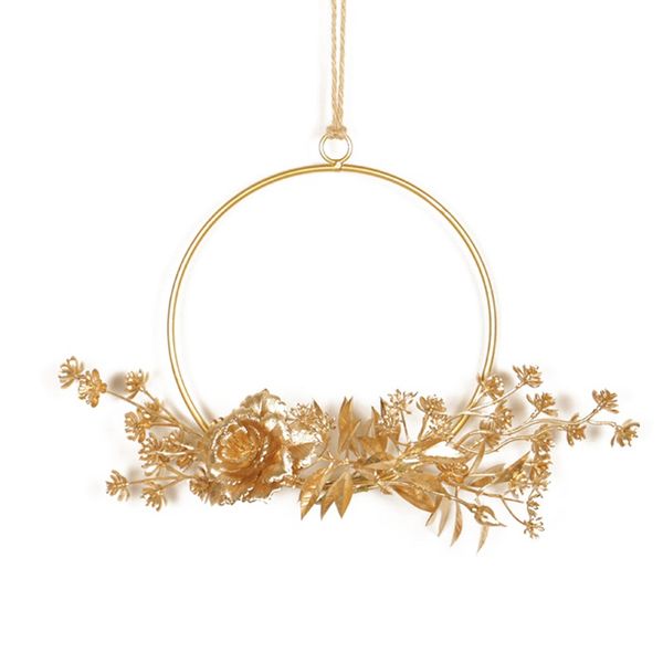 artificial flowers wreath metal round frame pendant garland gold finished for wall window wedding party home decor
artificial flowers wreath metal round frame pendant garland gold finished for wall window wedding party home decor