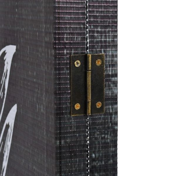foldable room divider 160 x 170 cm springs black and white garden sets