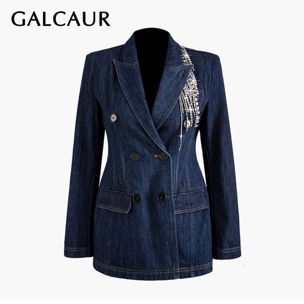 galcaur лоскутное кристалл кисточка женские blazer зубчатый с длинным рукавом двойной брестед мундир denim пальто женщины 2020 новая мода, White;black
galcaur лоскутное кристалл кисточка женские blazer зубчатый с длинным рукавом двойной брестед мундир denim пальто женщины 2020 новая мода, White;black