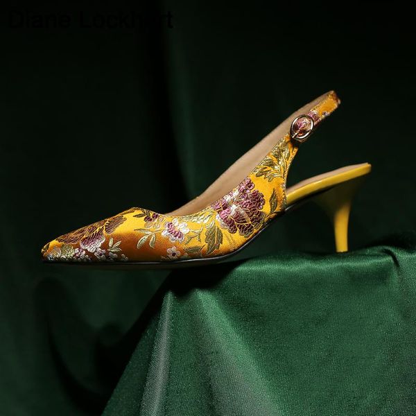 dress shoes slingbacks heels female 2021 6cm thin high heel lady pointed toe satin women's office elegant sandals, Black
dress shoes slingbacks heels female 2021 6cm thin high heel lady pointed toe satin women's office elegant sandals, Black