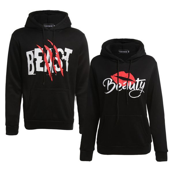 beast beauty printing couple hoodies autumn winter long sleeve sweatshirt women black hoodie men black pullover
beast beauty printing couple hoodies autumn winter long sleeve sweatshirt women black hoodie men black pullover