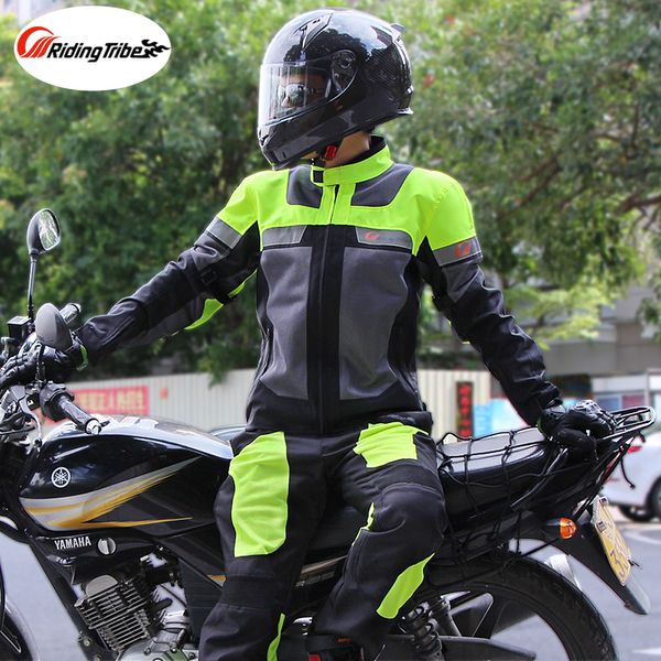 

riding tribe motorcycle men's jacket summer breathable protective clothing for motorcyclist rider motorbike body guards jk-42