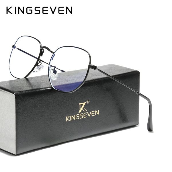 kingseven titanium anti blue light glasses men new eyewear eyeglasses spectacles antiblue gaming computer glasses for women, Black
kingseven titanium anti blue light glasses men new eyewear eyeglasses spectacles antiblue gaming computer glasses for women, Black